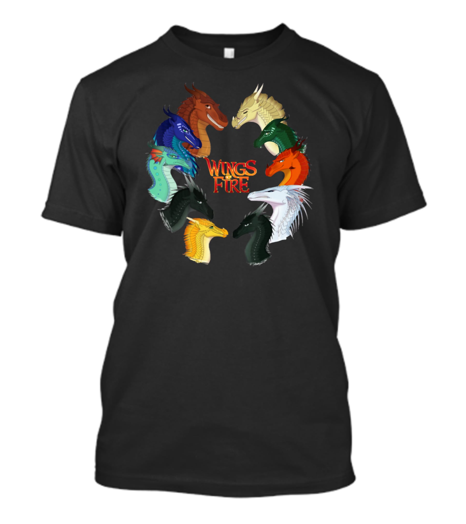 Wings Of Fire All Together Dragon Circle T-Shirt