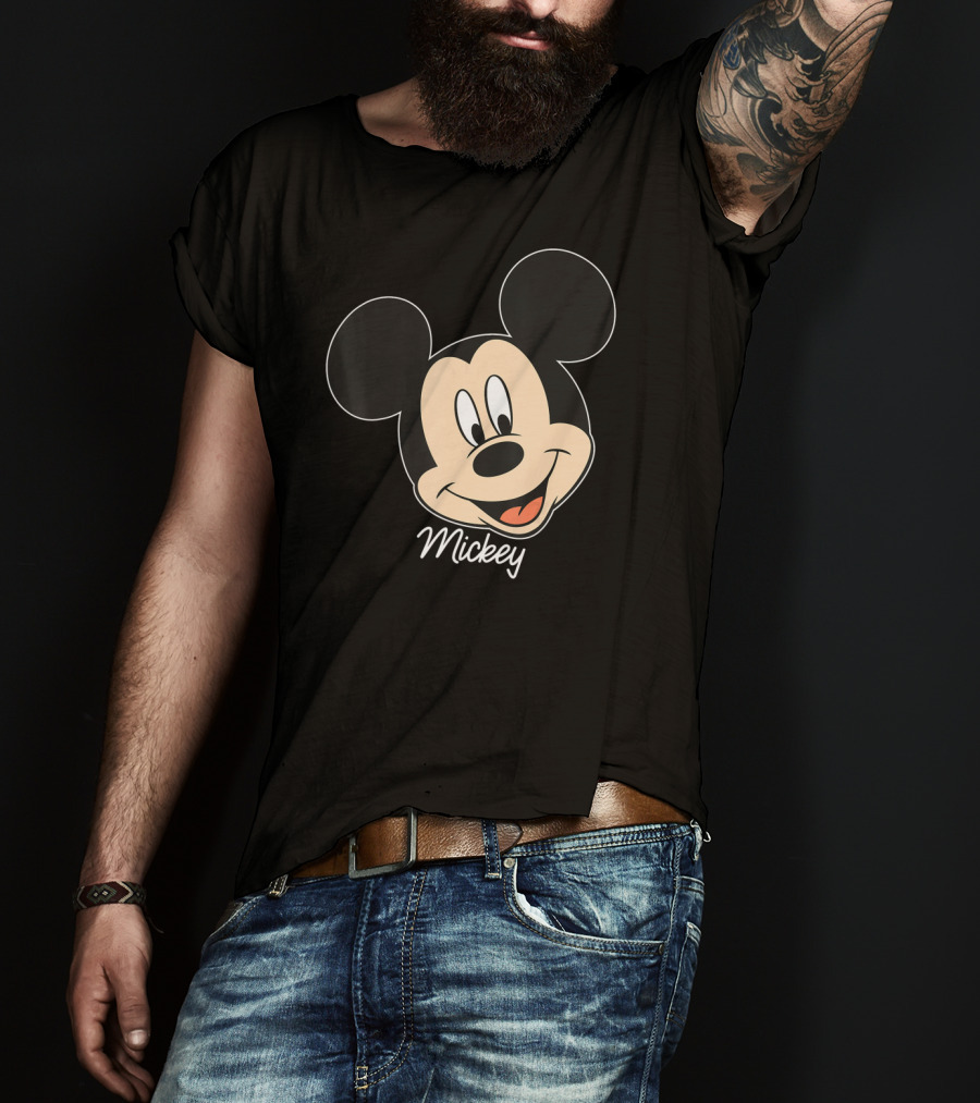 Disney Mickey And Friends Mickey Mouse Big Face Mickey T-Shirt