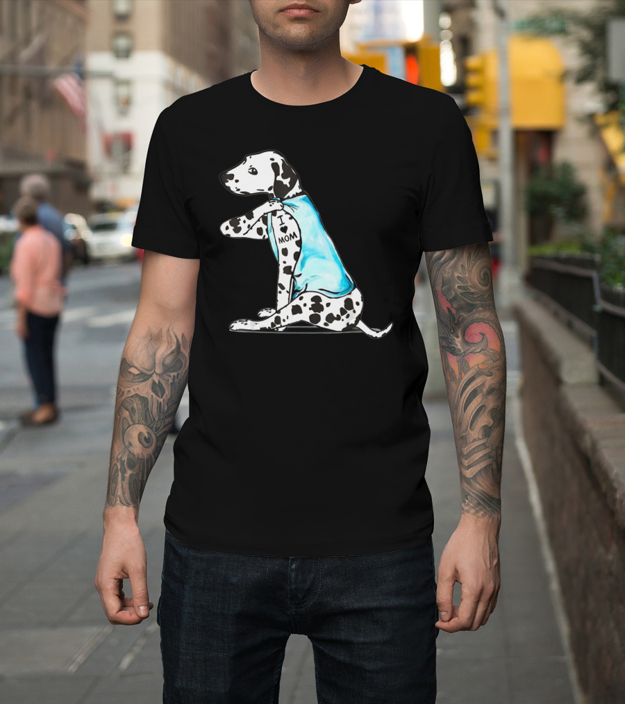 Dalmatian Tattoos I Love Mom T-Shirt
