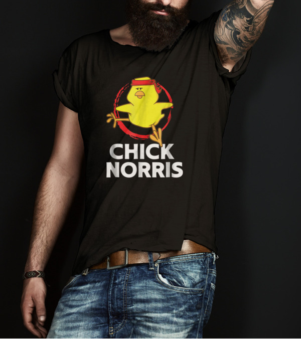 Chick Norris Martial Arts Funny Chicken T-Shirt