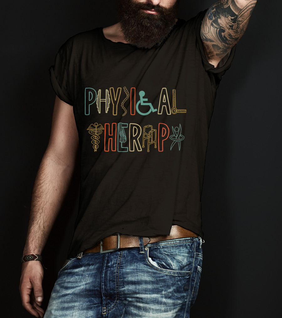 Physical Therapy Therapist Symbolic Iconography T-Shirt