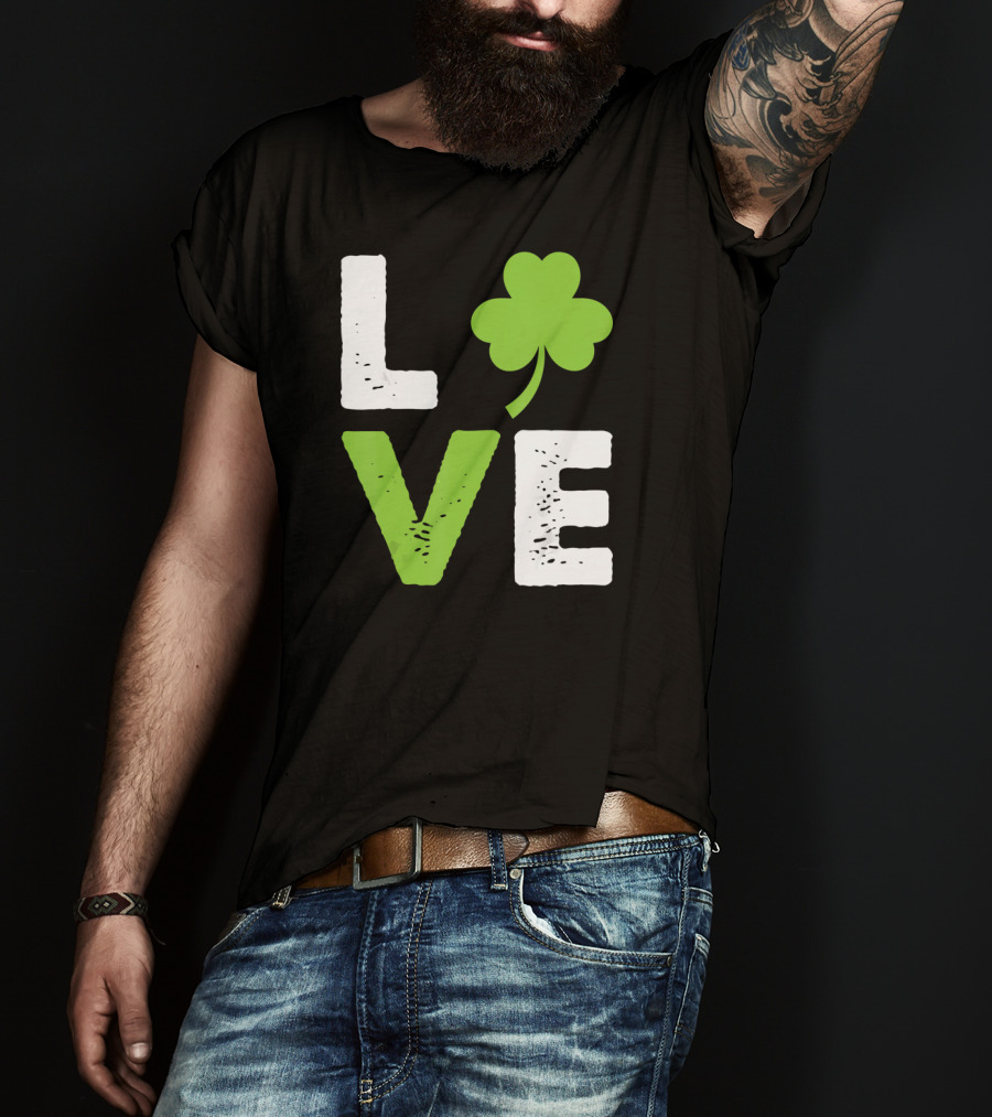 Love Shamrock Irish Love T-Shirt