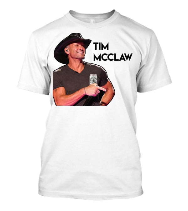 Tim McClaw White Claw Can Cowboy Hat T-Shirt