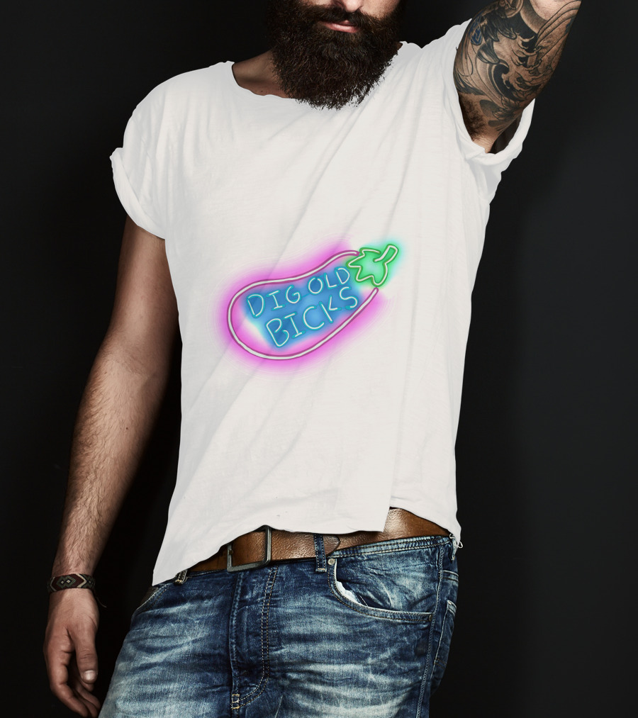 Dig Old Bick Neon Eggplant Terry Korvo Solar Opposites T-Shirt