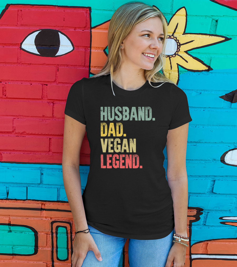 Husband Dad Vegan Legend T-Shirt