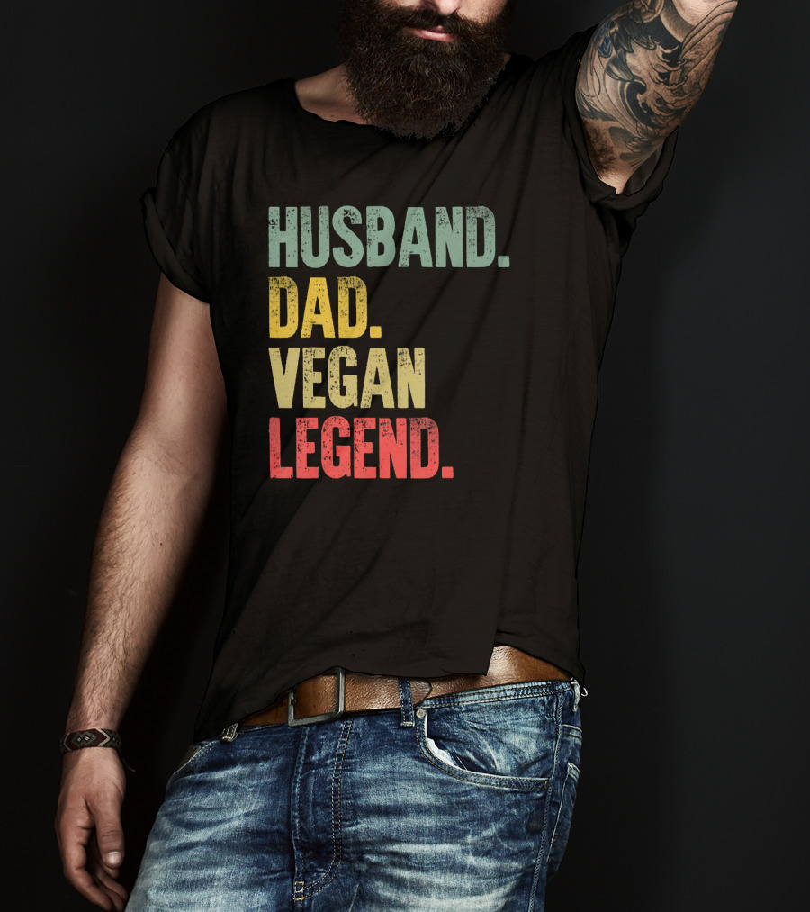 Husband Dad Vegan Legend T-Shirt