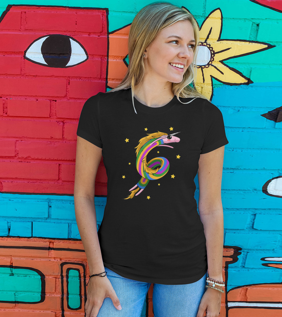 Rainicorn Unicorn Rainbow Star Party Adventure T-Shirt