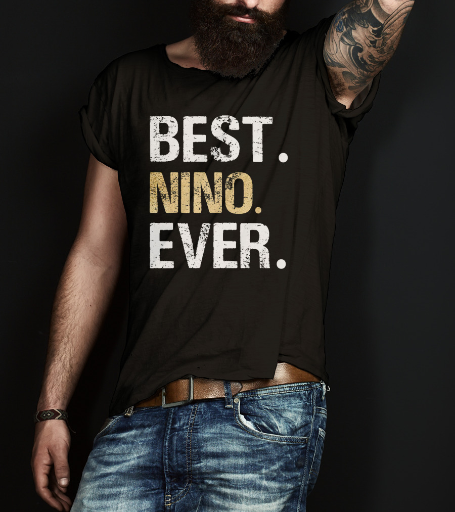Best Nino Ever Spanish Mexican Godfather Nino Padre Padrino T-Shirt