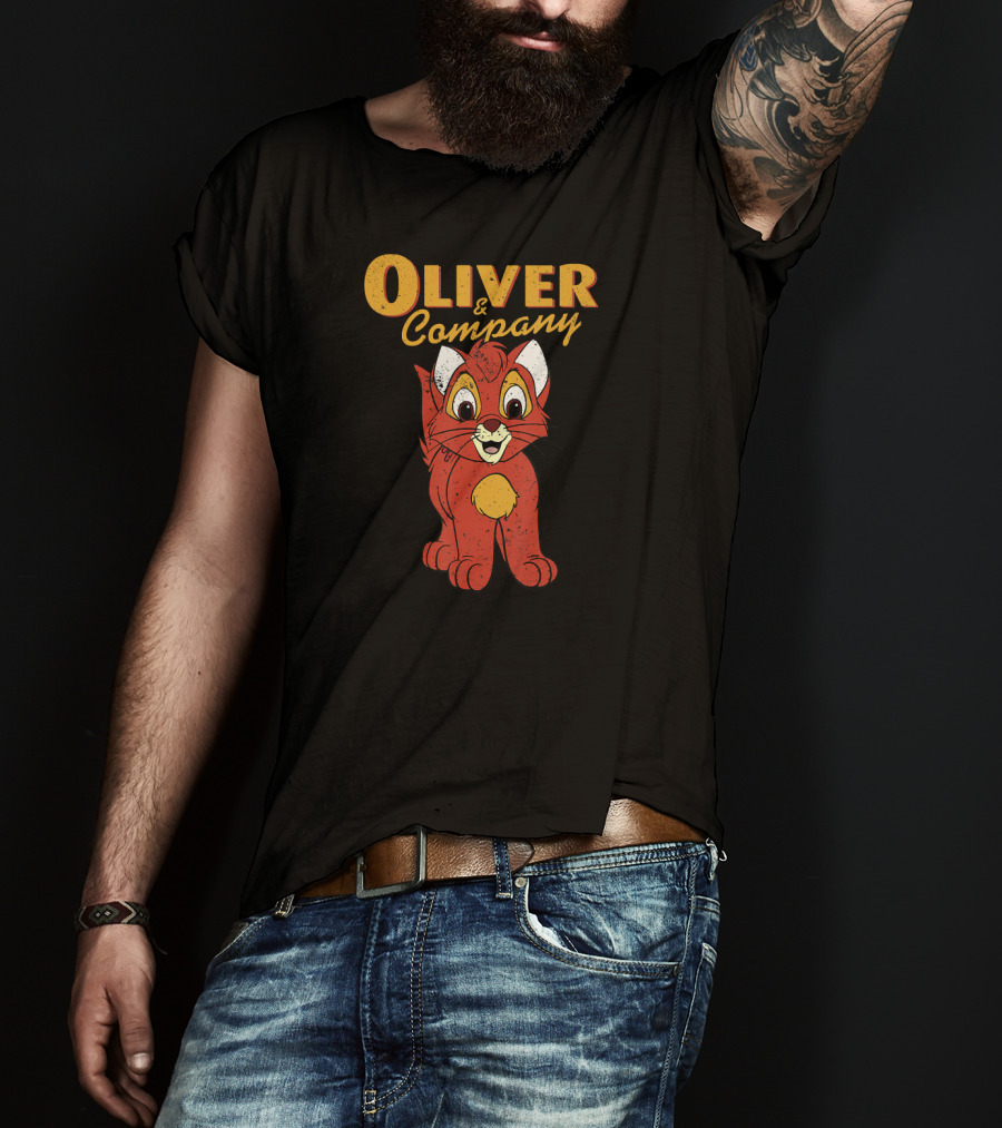 Oliver And Company Disney Movie Cat T-Shirt