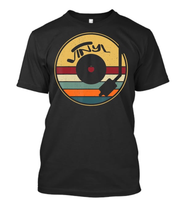 Vinyl Record Retro Stripes T-Shirt