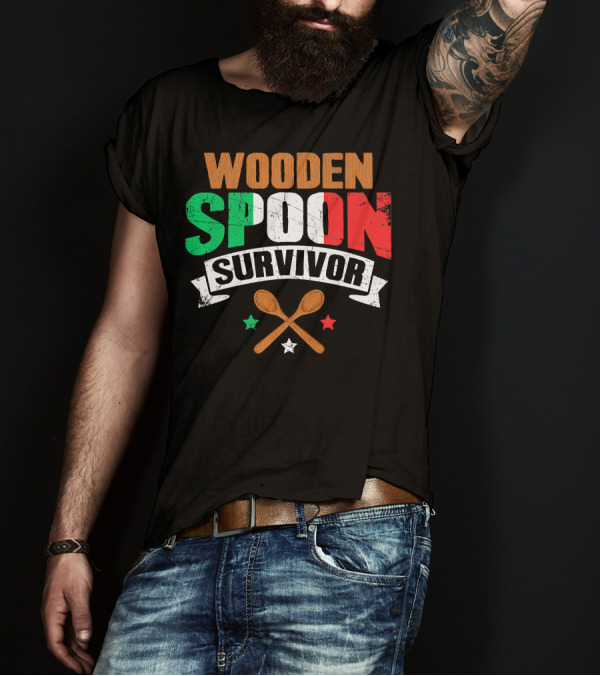 Wooden Spoon Survivor Italian Chef Kitchen Inspiration T-Shirt