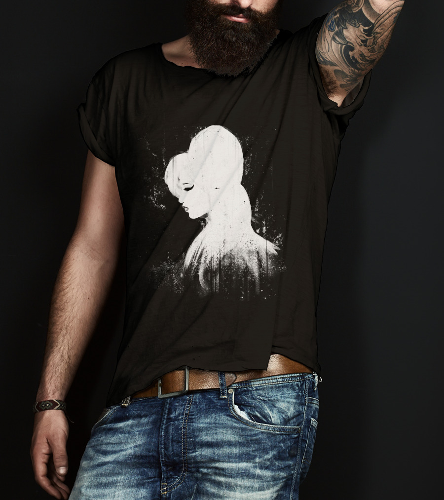 Amy Winehouse Back To Black Silhouette Iconic T-Shirt