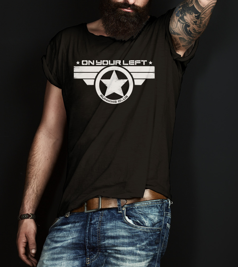 On Your Left Running Club Star Emblem T-Shirt