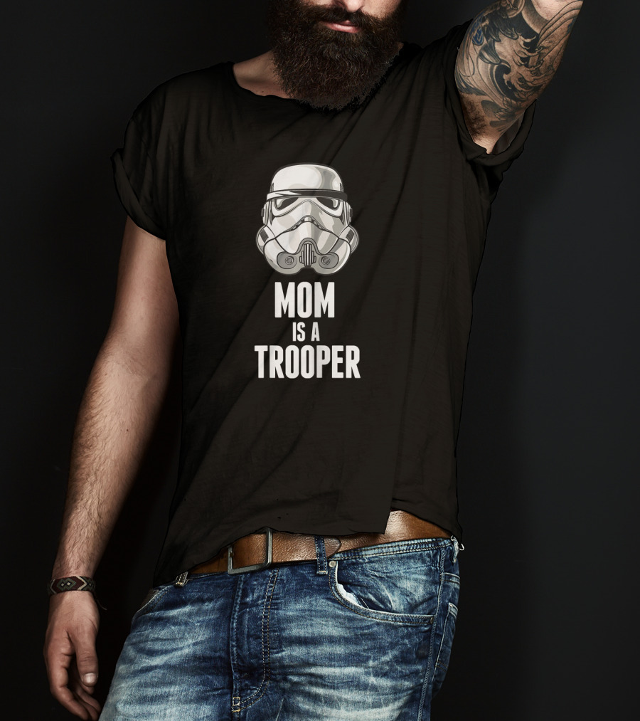 Star Wars Stormtrooper Mom Is A Trooper Iconic Helmet T-Shirt