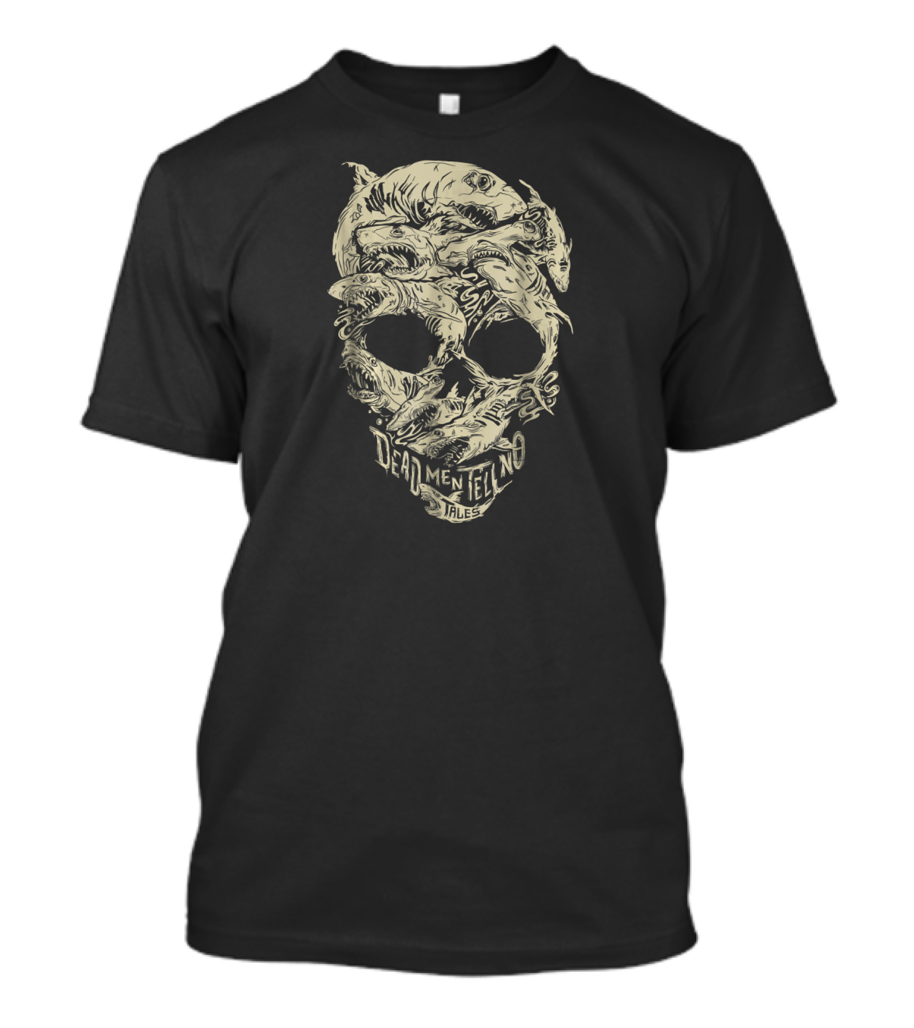 Dead Men Tell No Tales Disney Pirates Shark Skull T-Shirt