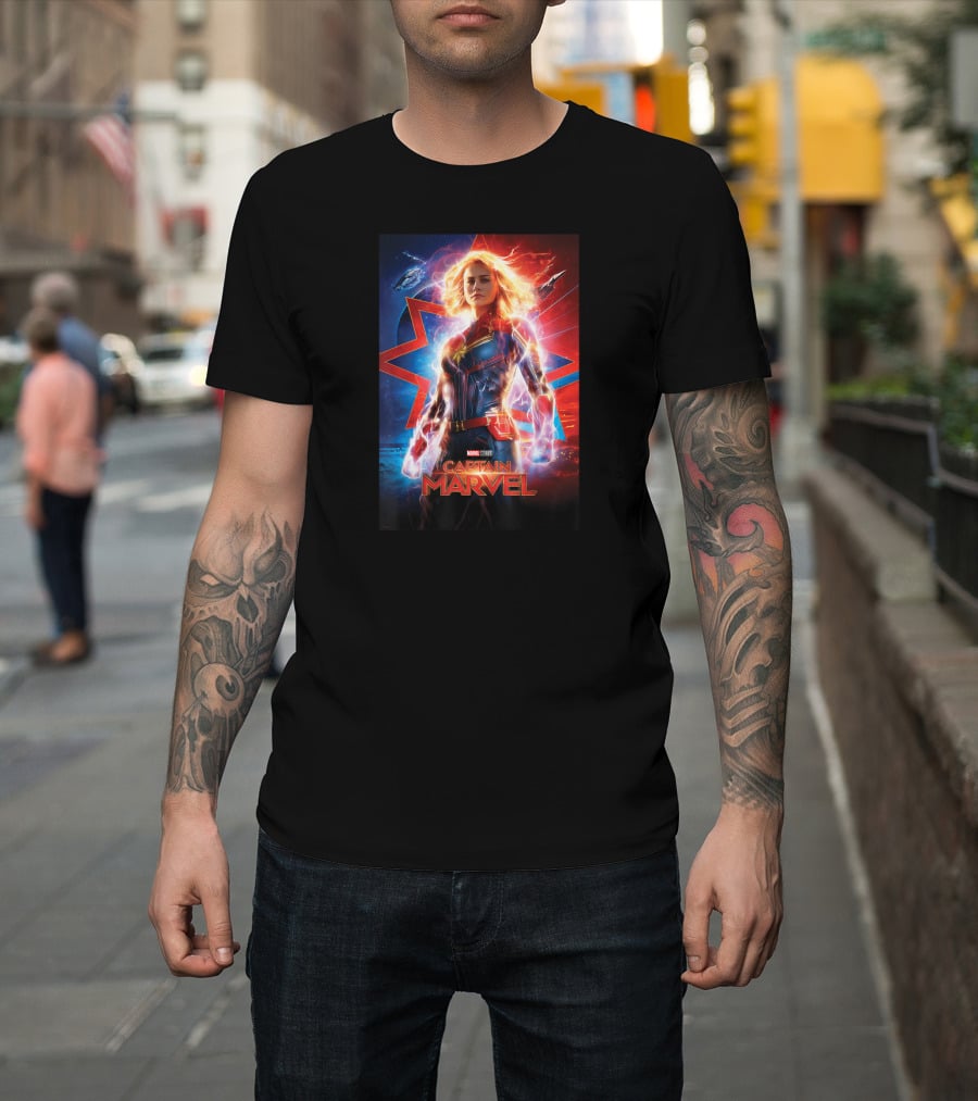 Captain Marvel Marvel Studios Suited Up Heroic Stance T-Shirt
