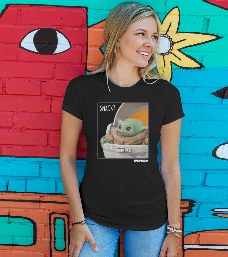 Star Wars The Mandalorian Snack Time The Child In Pod T-Shirt