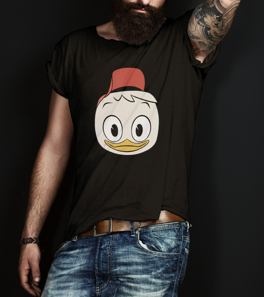 Disney DuckTales Huey Big Face Iconic Red Hat T-Shirt