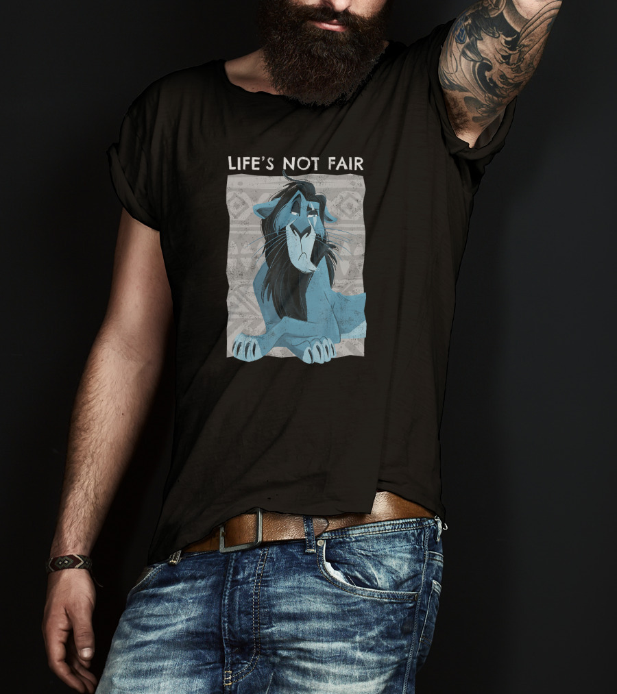 Disney The Lion King Scar Life's Not Fair Iconic Character T-Shirt