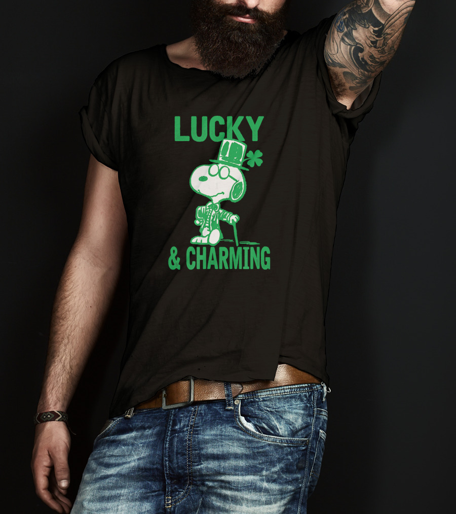 Lucky And Charming Peanuts St Patrick's Day T-Shirt