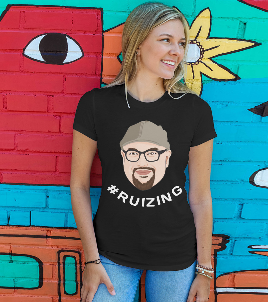 Ruizing Portrait Glasses Hat T-Shirt