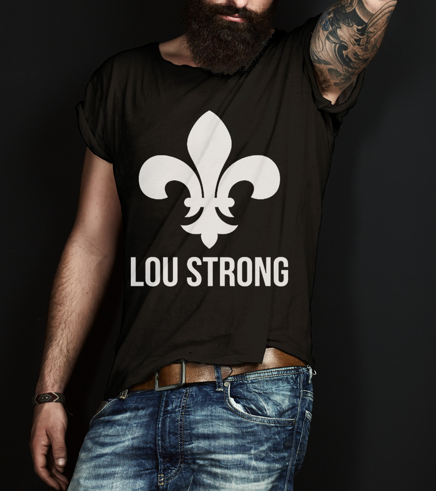 LOU STRONG Fleur-de-Lis T-Shirt