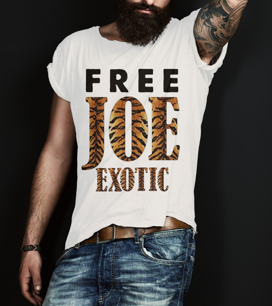 Free Joe Exotic Tiger Stripes T-Shirt