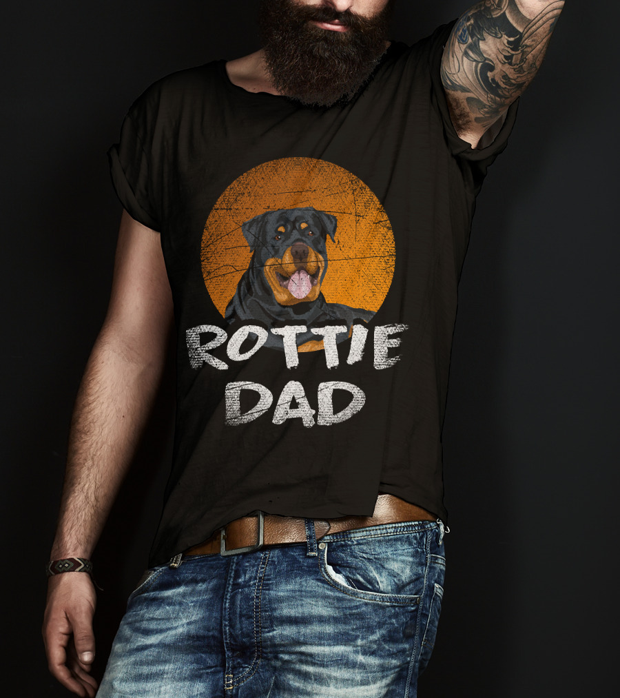 Rottie Dad Rottweiler Dog T-Shirt