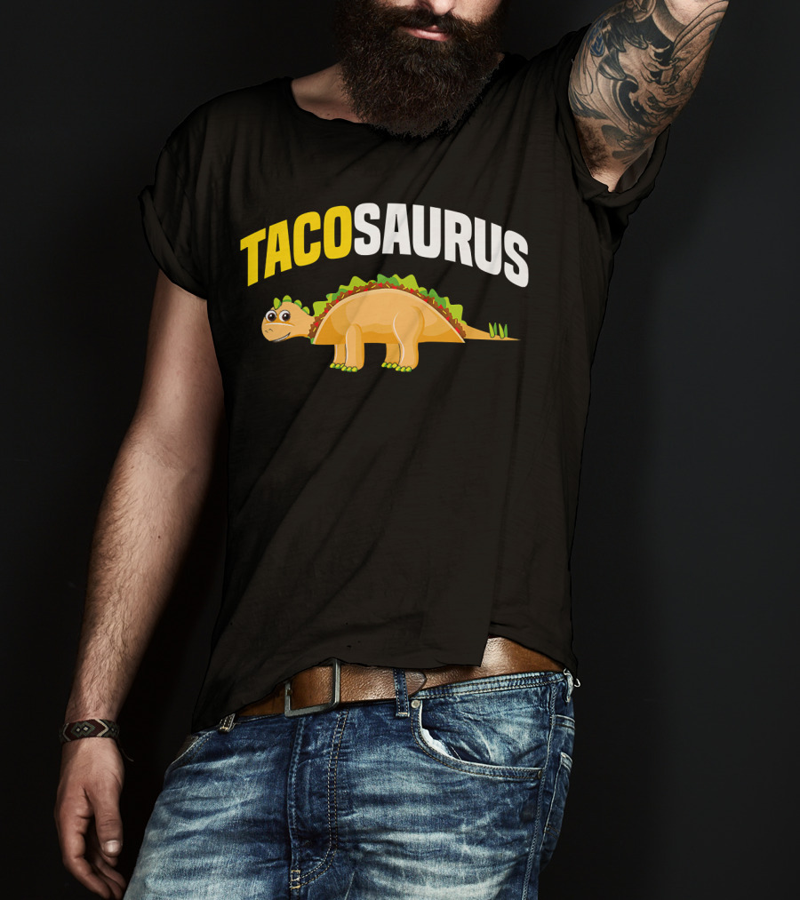 Tacosaurus Funny Dino Taco Lovers Cinco De Mayo T-Shirt