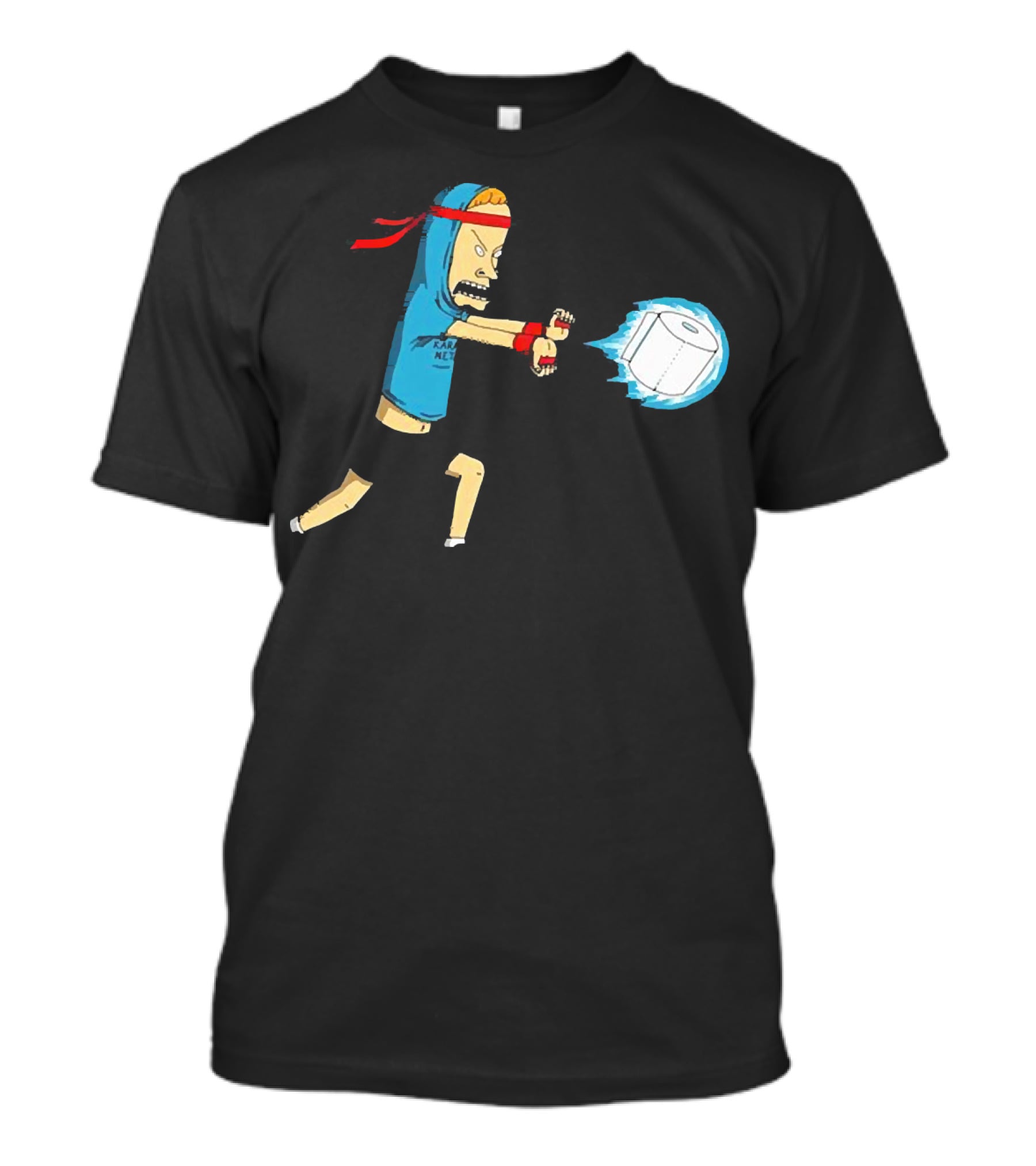 Beavis Energy Attack With Toilet Paper Roll T-Shirt