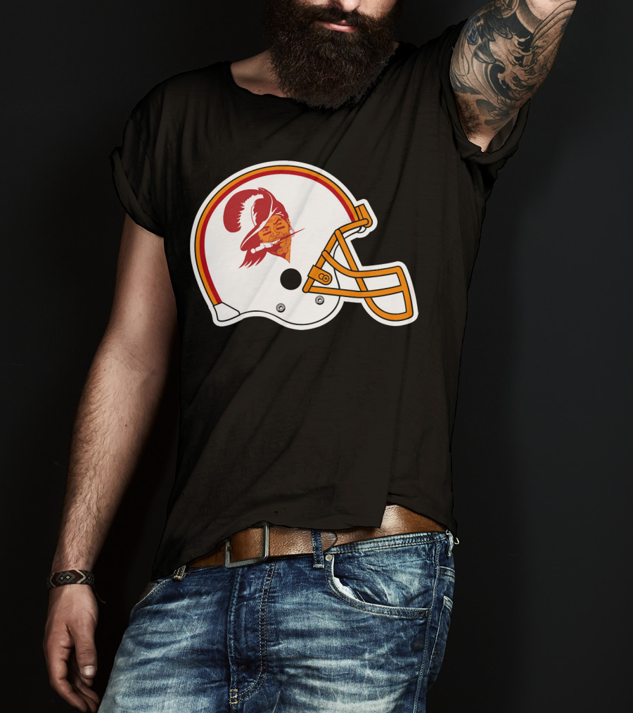 Brady Tompa Bay Buccaneers NFL Retro Helmet T-Shirt