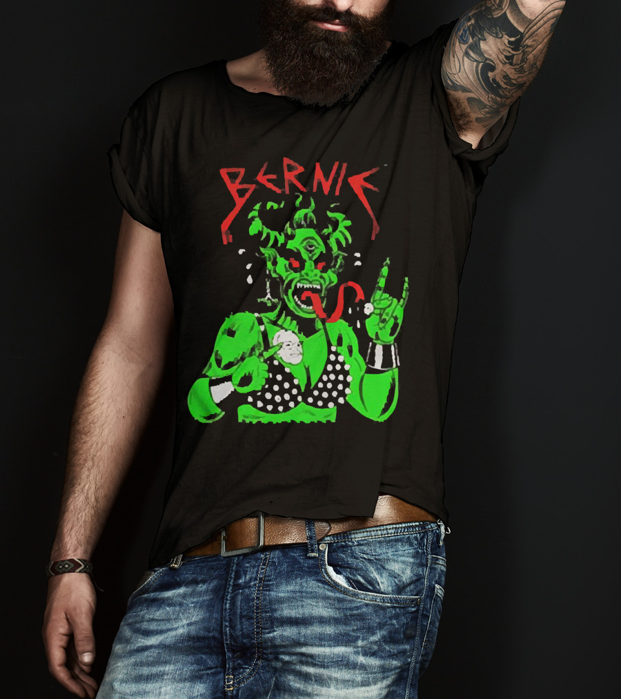 Bernie Sanders Metal Green Satan Symbolic T-Shirt