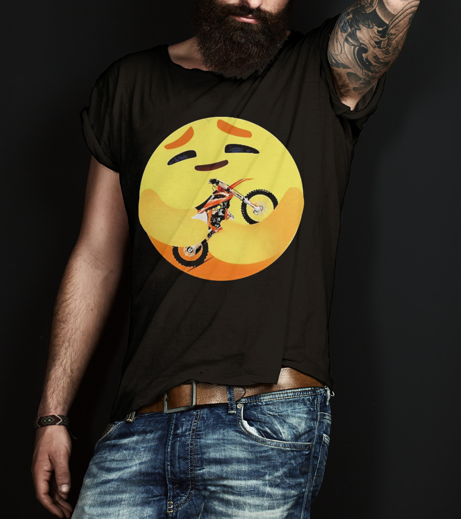 Icon Care Hug Terrain Motorcycle Emoji T-Shirt