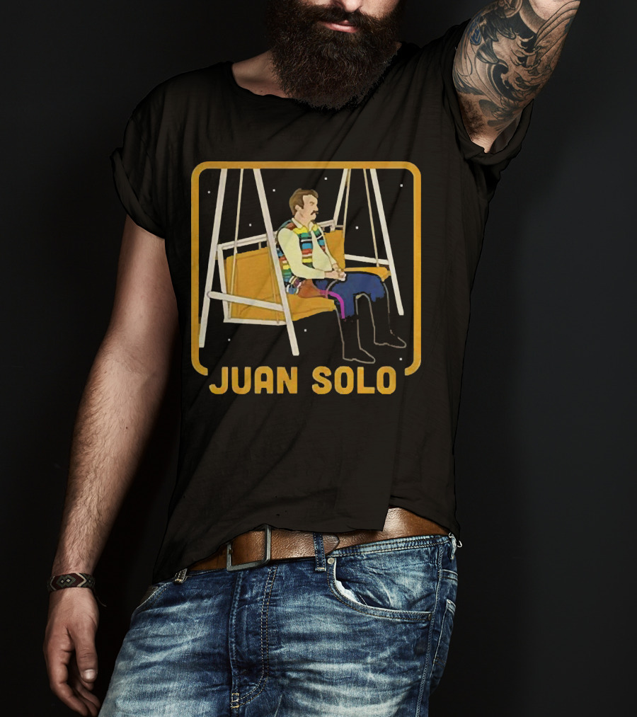 Juan Solo Star Wars Parody Character On Swing T-Shirt