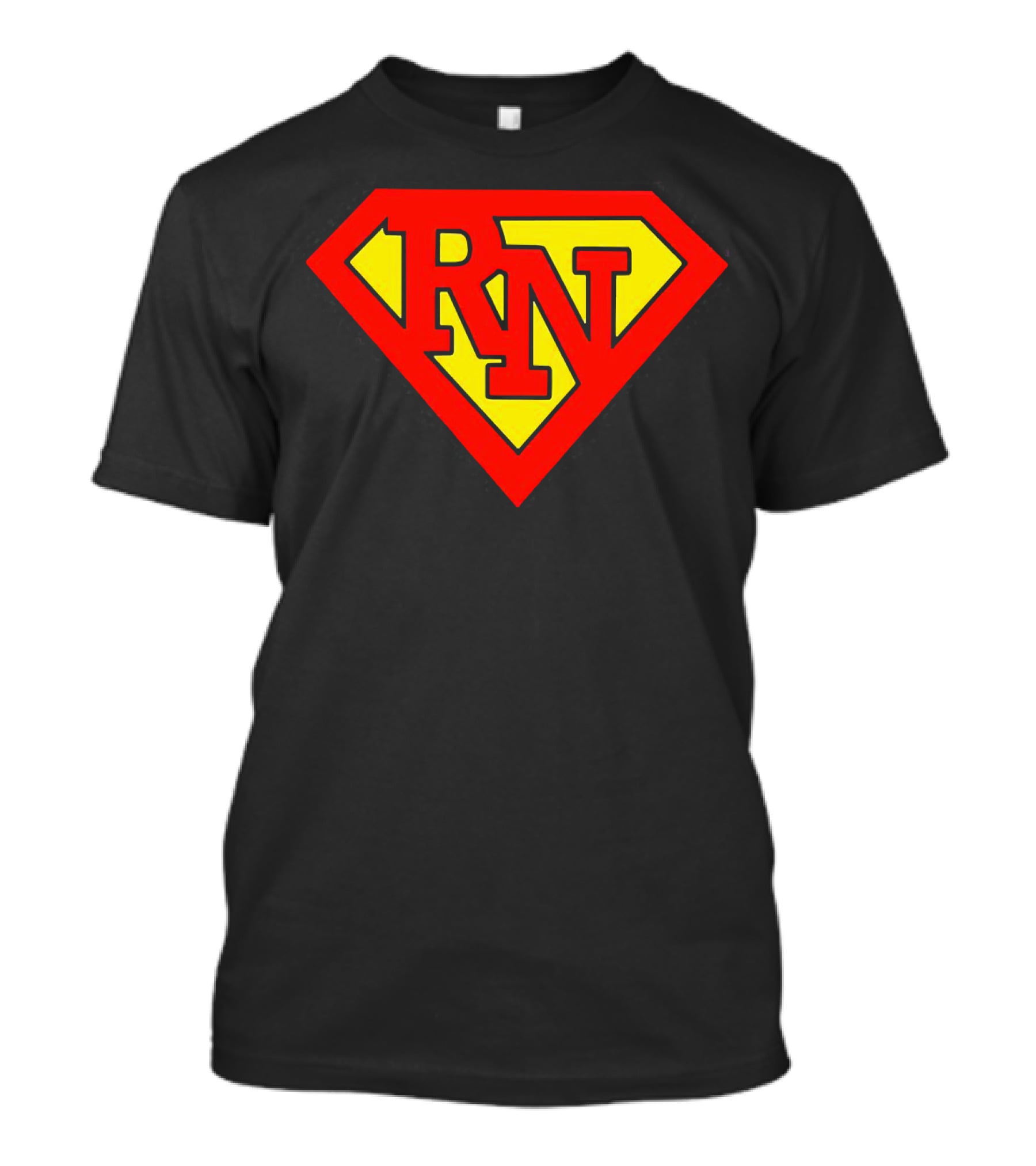 RN Superhero Nurse Emblem T-Shirt