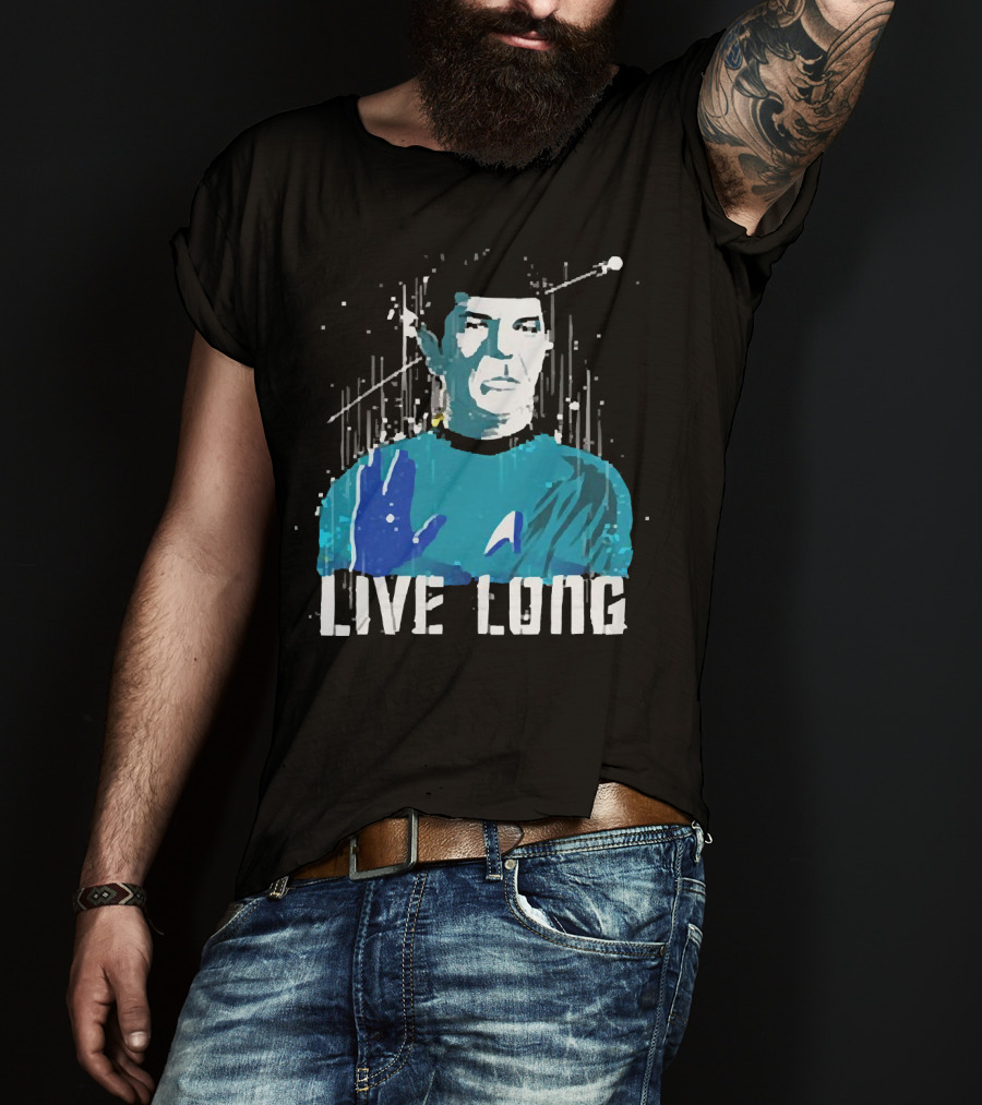 Star Trek Spock Live Long Vulcan Salute Iconic T-Shirt