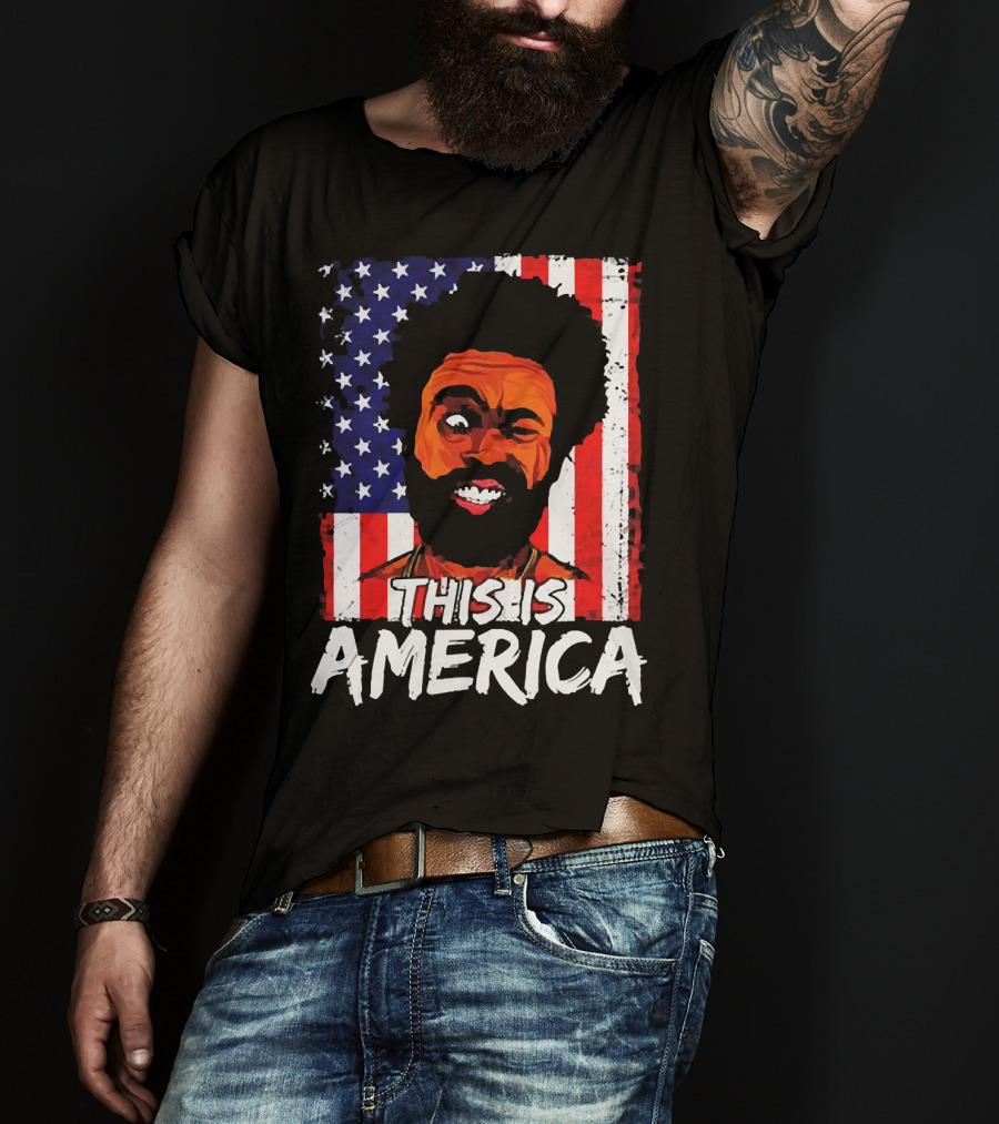 This Is America USA Flag Childish Gambino T-Shirt