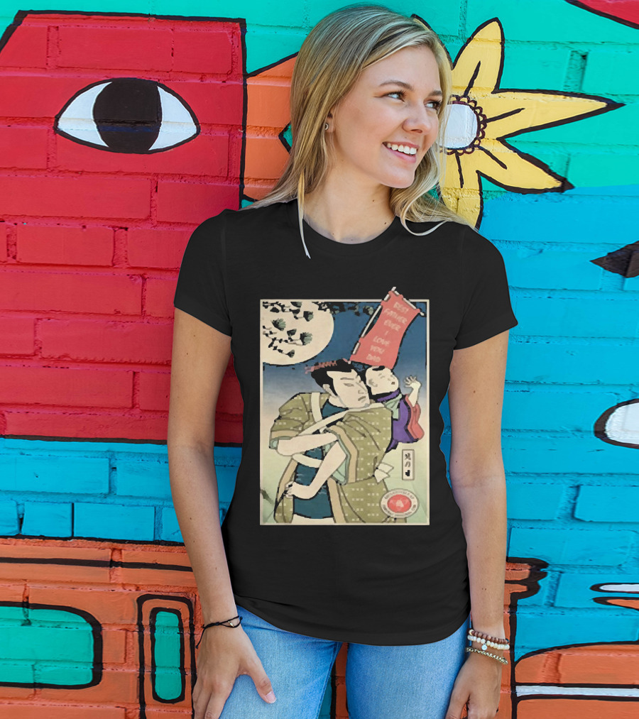 Best Father Ever Samurai I Love You Dad T-Shirt