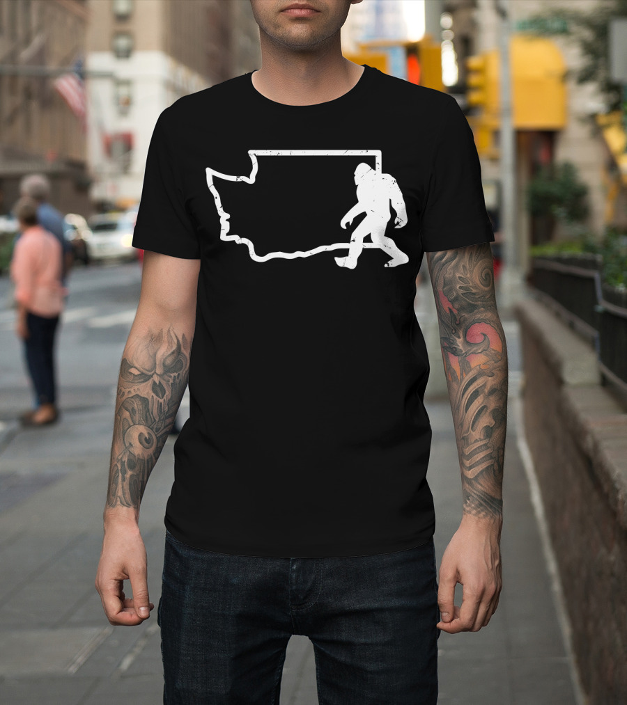 Washington State PNW Bigfoot Sasquatch T-Shirt
