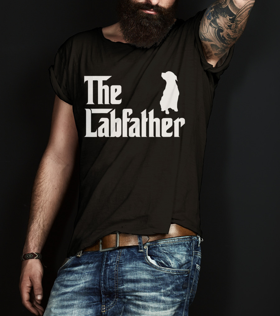 The Labfather Funny Labrador Dad Iconic T-Shirt
