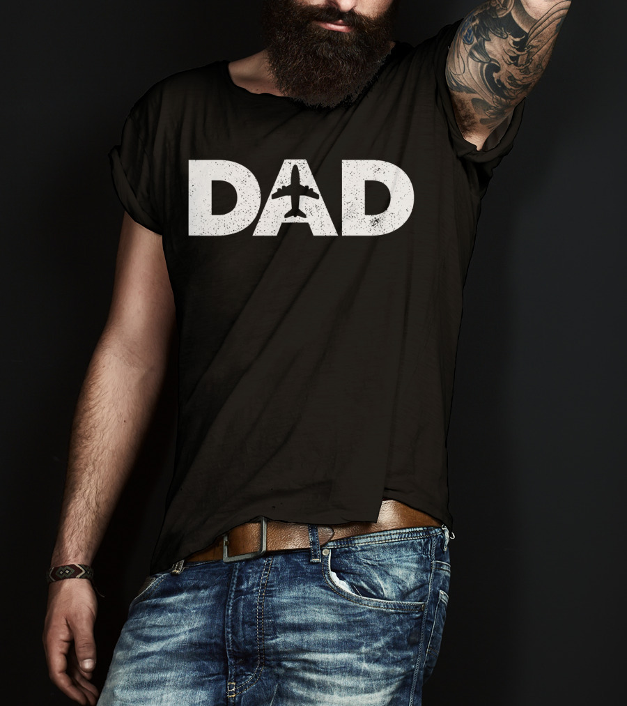 Dad Father's Day Airplane Aviation Lover Pilot T-Shirt