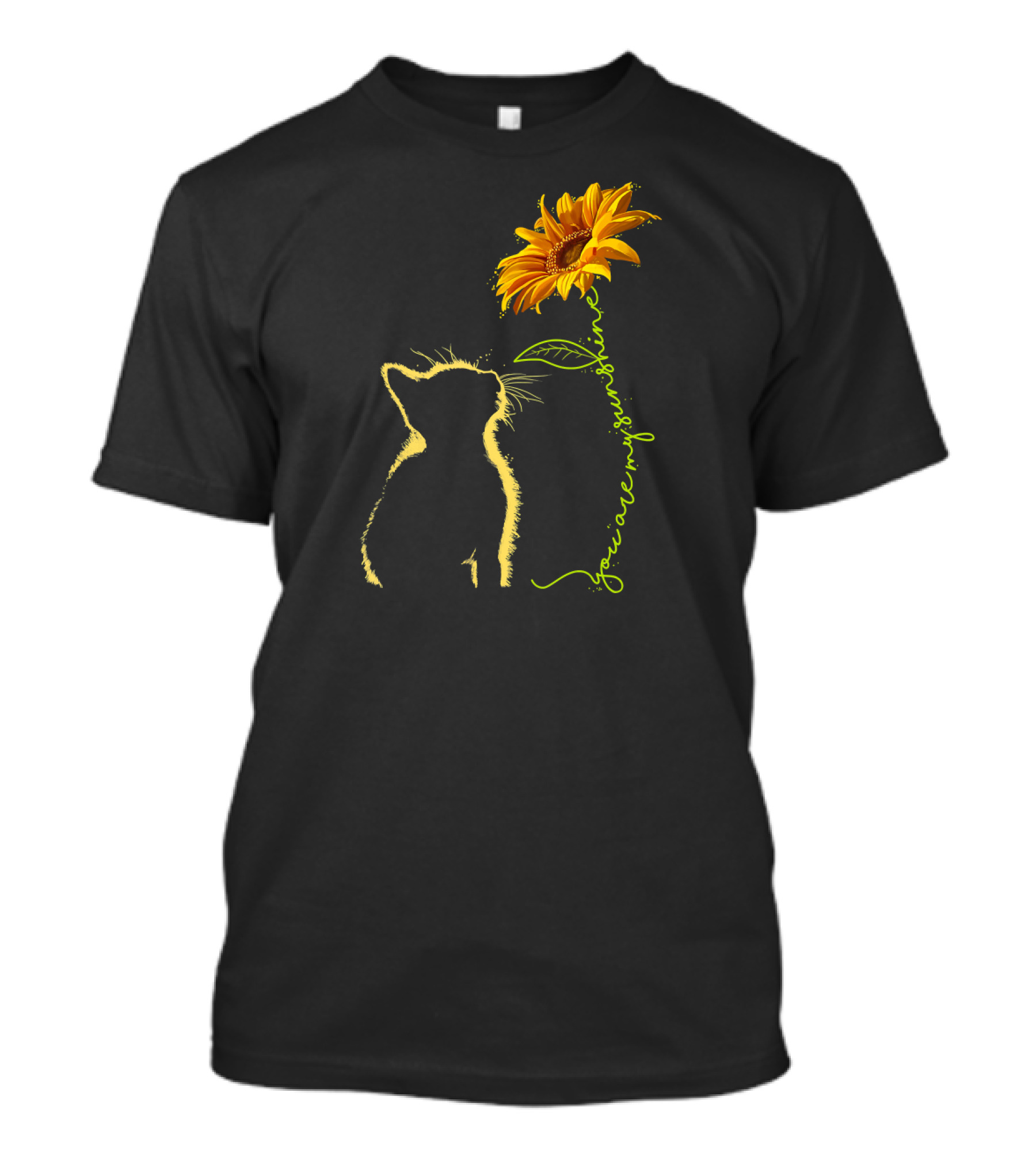 You Are My Sunshine Cat And Sunflower T-Shirt