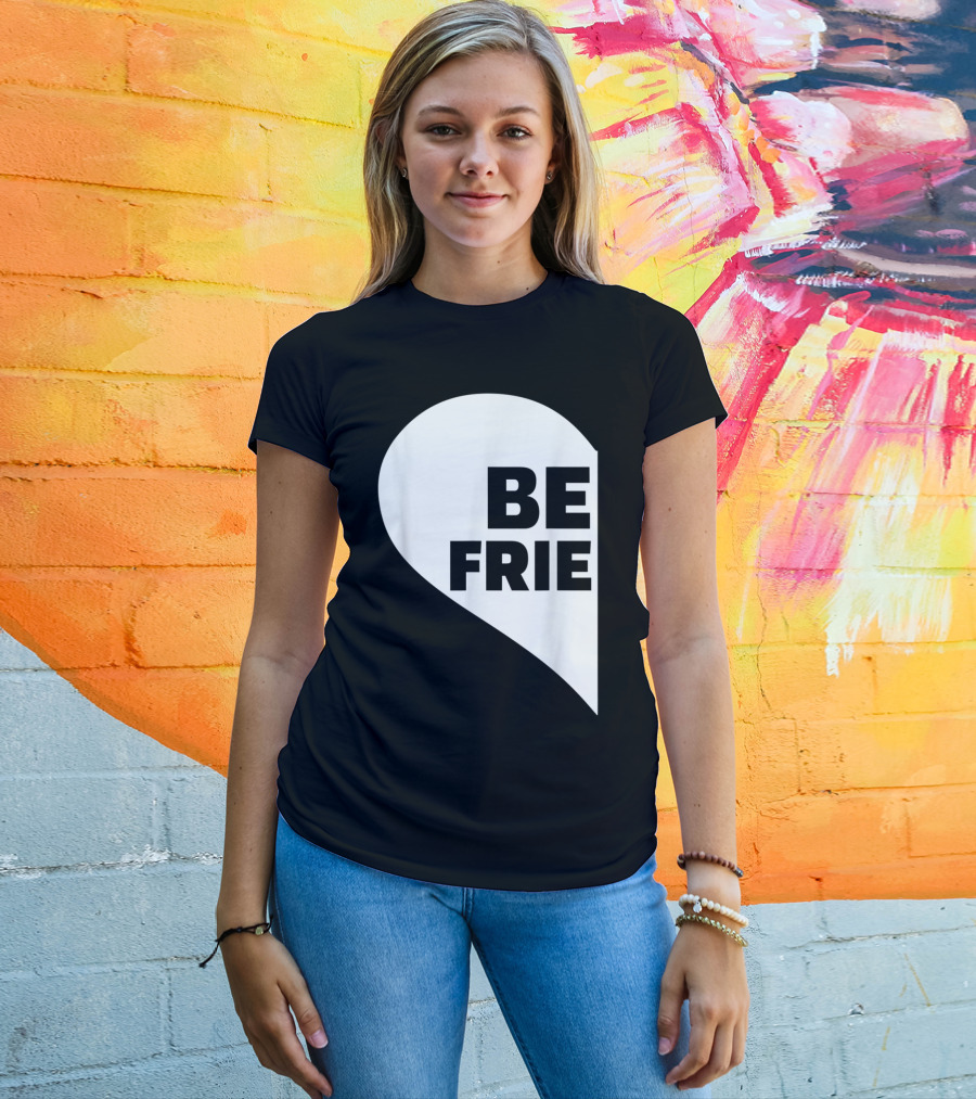 BE FRIE Best Friends Half Left Heart T-Shirt