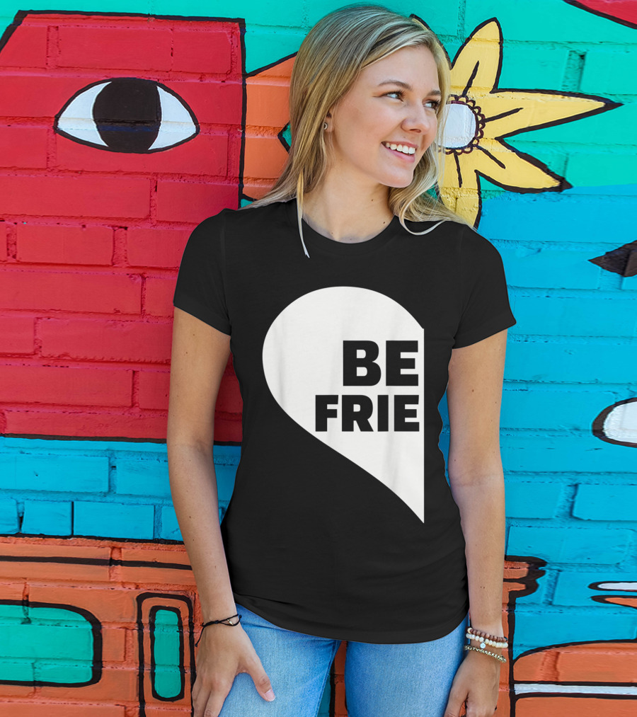 BE FRIE Best Friends Half Left Heart T-Shirt