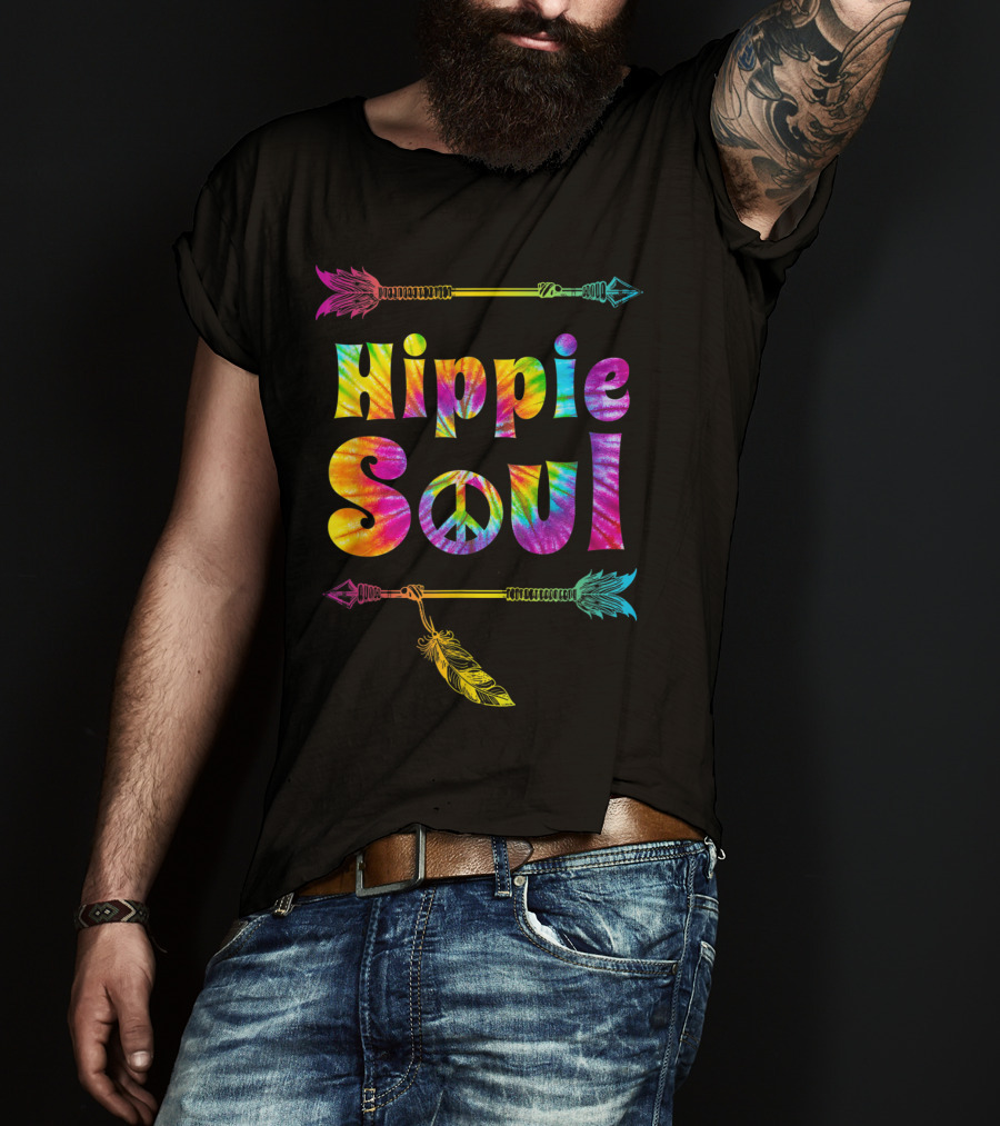 Hippie Soul Tie Dye Peace Tribal Love T-Shirt
