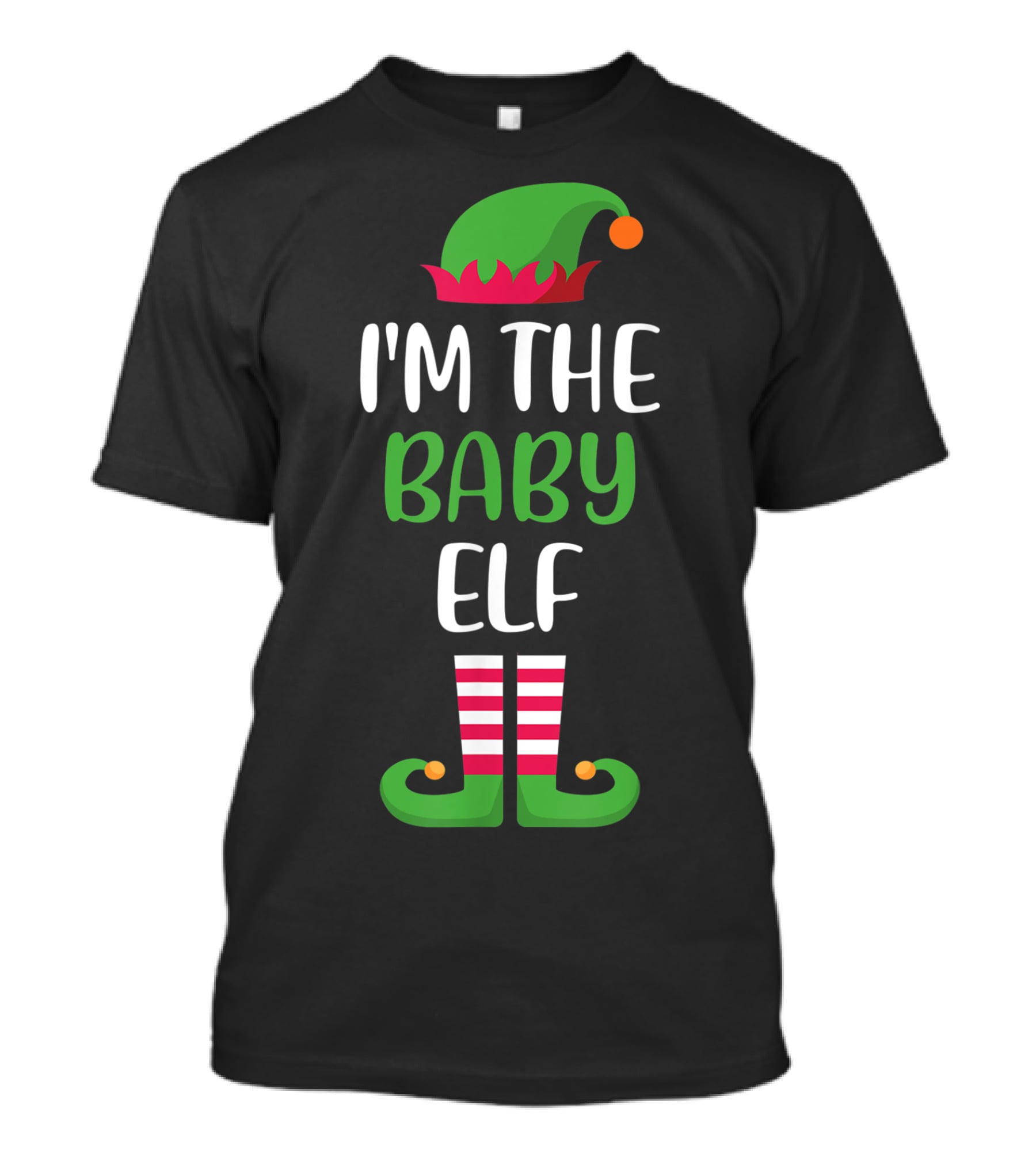 I'm The Baby Elf Family Group Matching Christmas T-Shirt