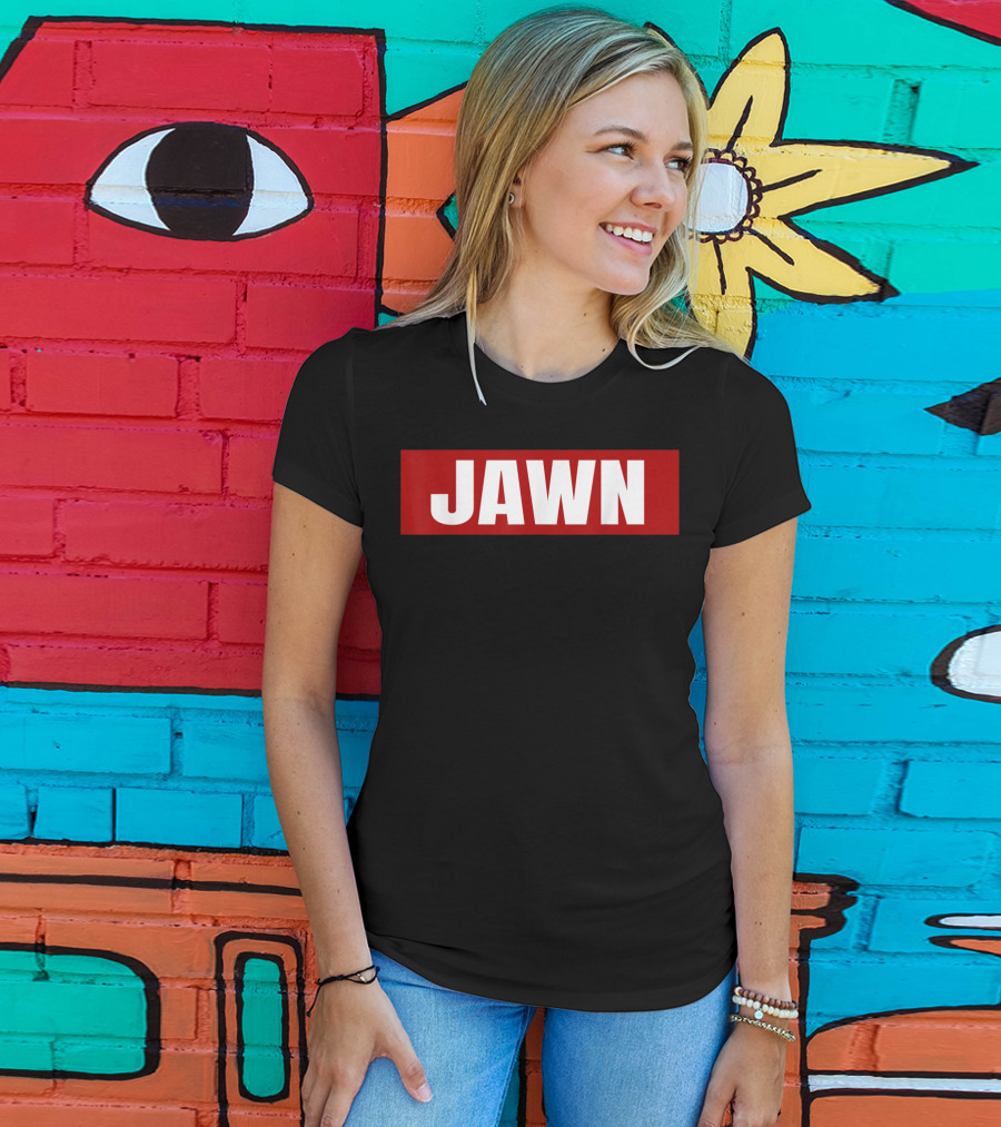 Philadelphia Jawn Bold Red Block Text T-Shirt
