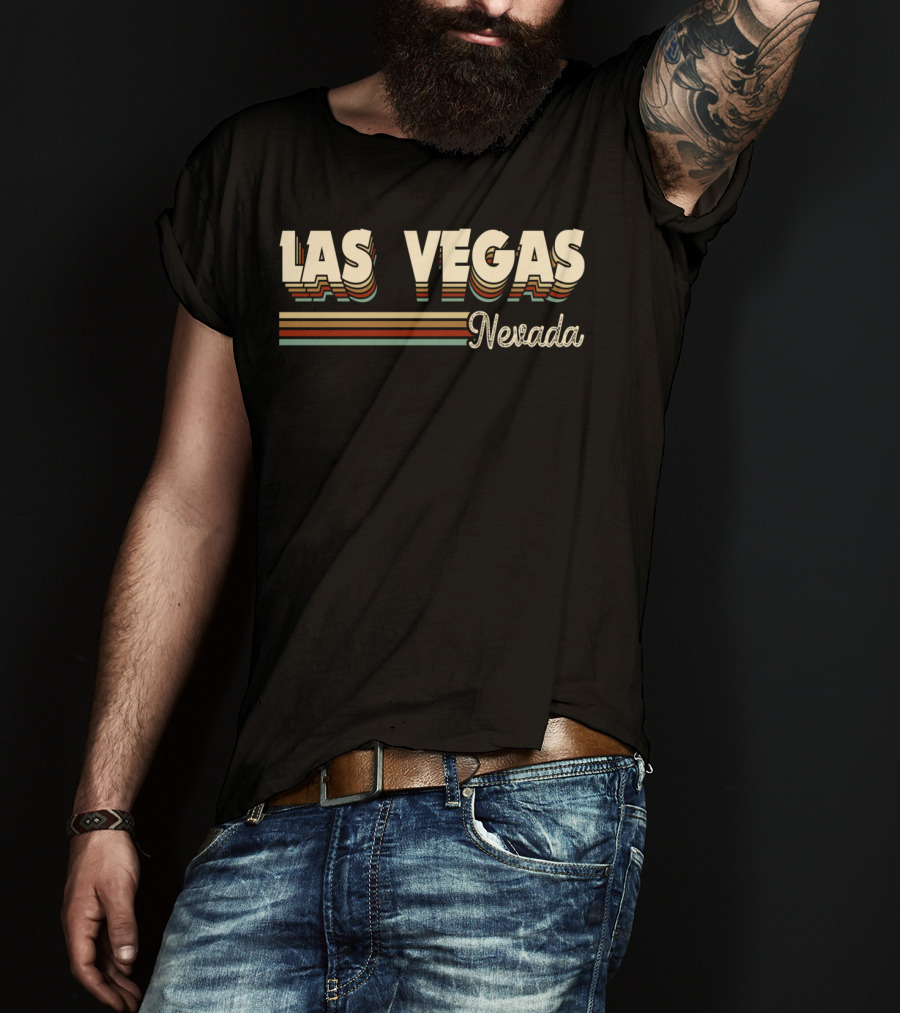 Las Vegas Nevada Retro Vintage 70s 80s T-Shirt