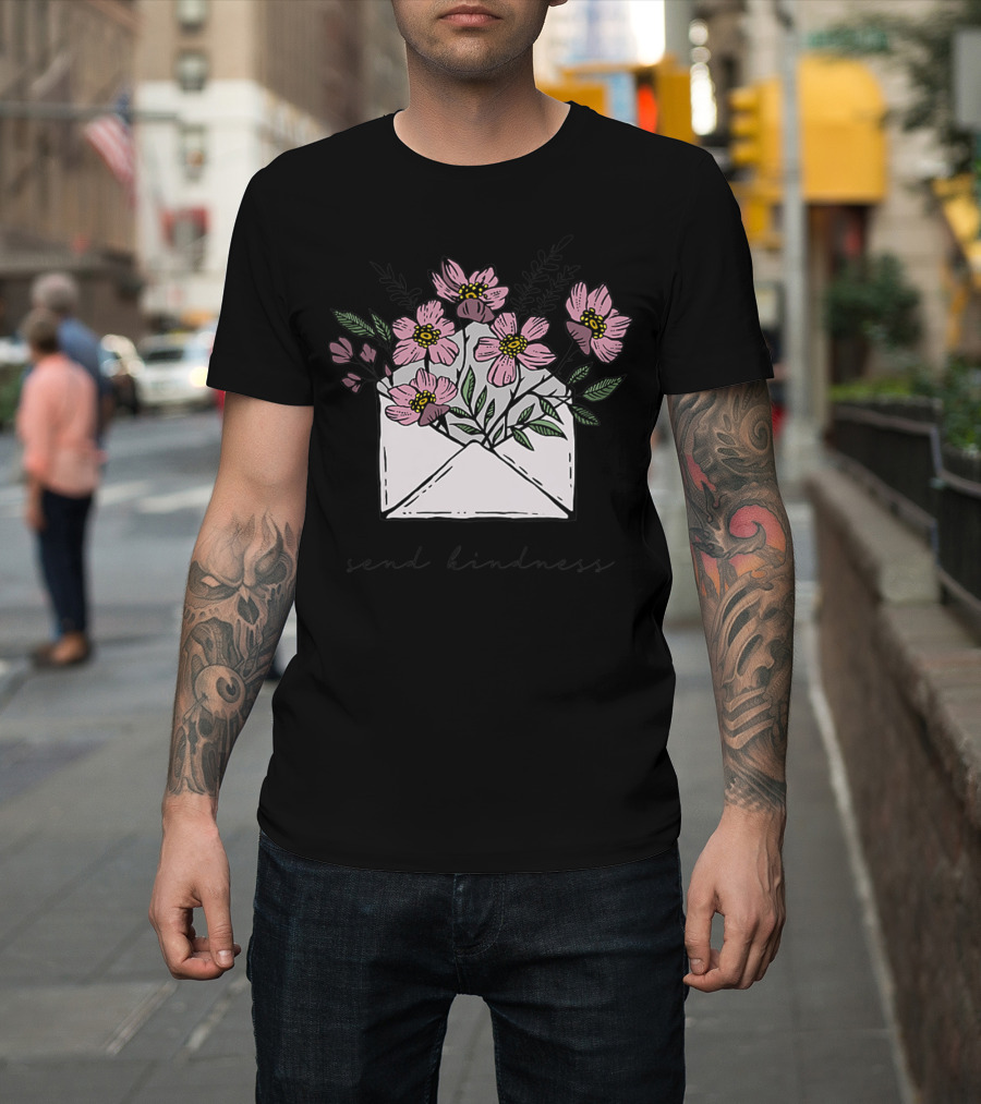 Send Kindness Envelope With Vintage Floral T-Shirt