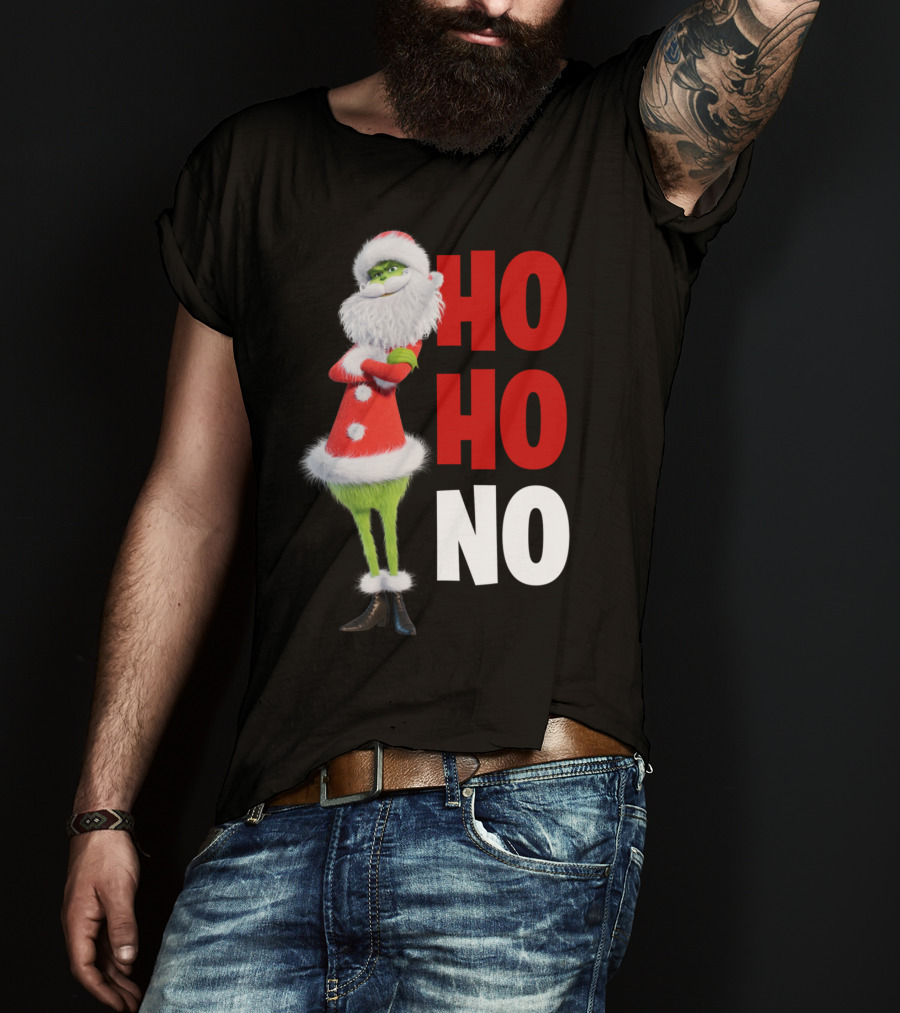 The Grinch Ho Ho No Christmas Santa Suit T-Shirt